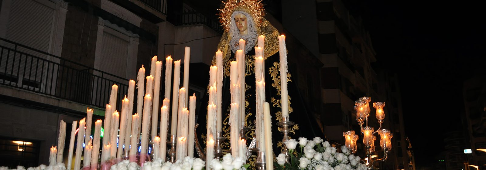 Foto del paso de la Virgen de la Soledad
