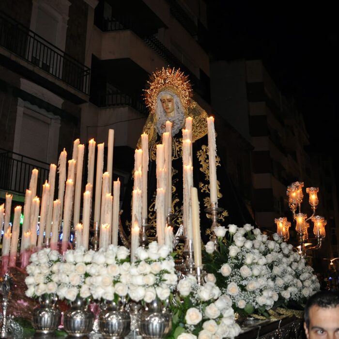 Foto del paso de la Virgen de la Soledad