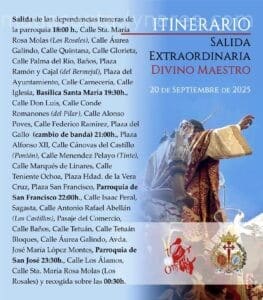 itinerario extraordinaria borriquilla linares 2025