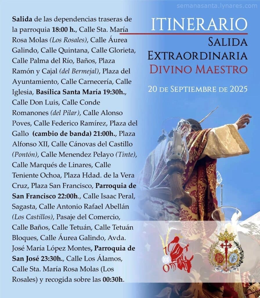 itinerario extraordinaria borriquilla linares 2025